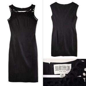 Julian Taylor Black Cutout Mini Dress